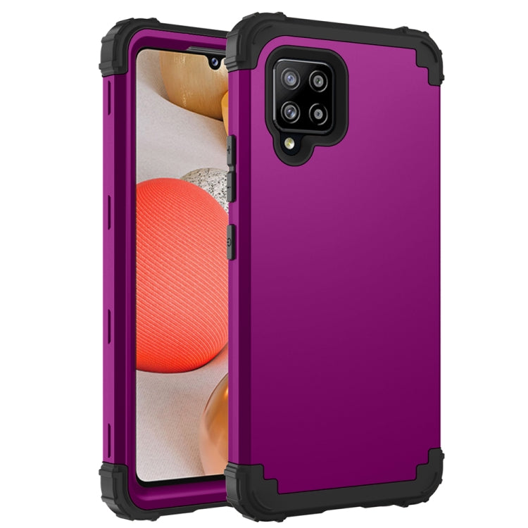 For Samsung Galaxy A42 5G 3 in 1 Shockproof PC + Silicone Protective Case