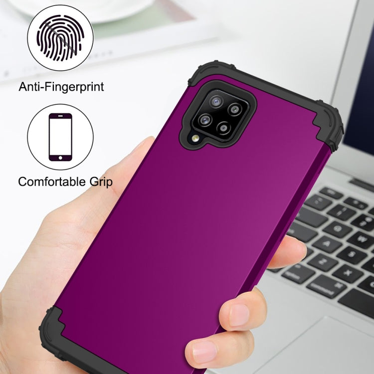 For Samsung Galaxy A42 5G 3 in 1 Shockproof PC + Silicone Protective Case