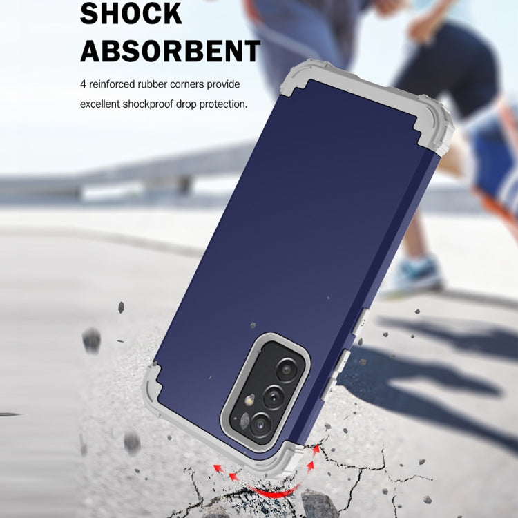 For Samsung Galaxy A82 5G 3 in 1 Shockproof PC + Silicone Protective Case