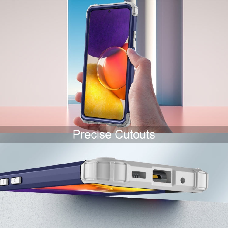 For Samsung Galaxy A82 5G 3 in 1 Shockproof PC + Silicone Protective Case