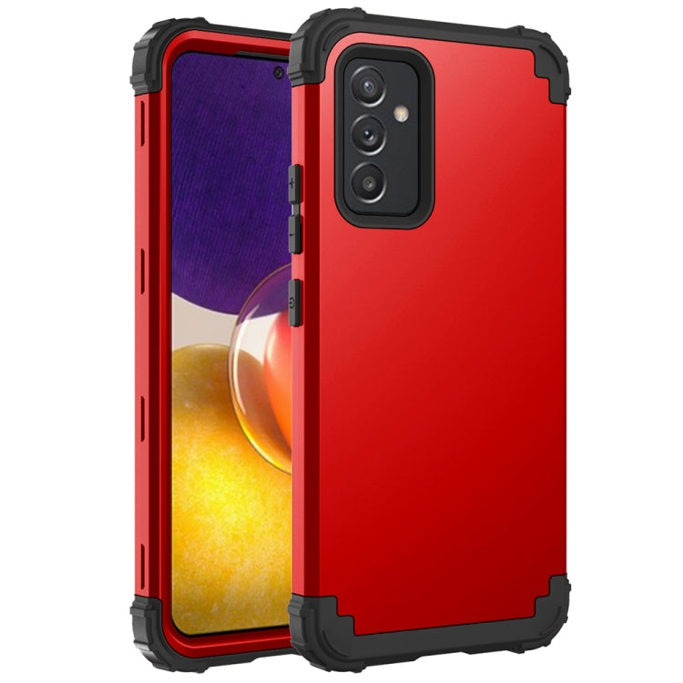 For Samsung Galaxy A82 5G 3 in 1 Shockproof PC + Silicone Protective Case