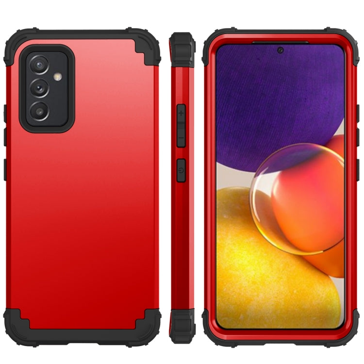 For Samsung Galaxy A82 5G 3 in 1 Shockproof PC + Silicone Protective Case