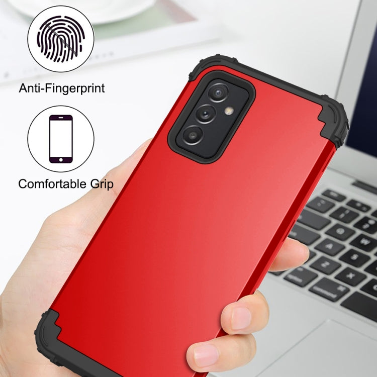 For Samsung Galaxy A82 5G 3 in 1 Shockproof PC + Silicone Protective Case