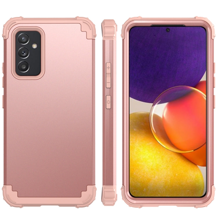 For Samsung Galaxy A82 5G 3 in 1 Shockproof PC + Silicone Protective Case
