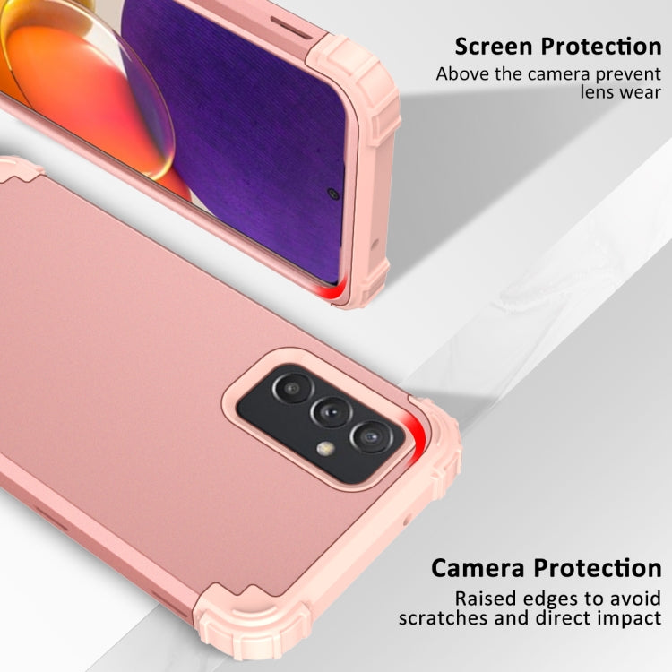 For Samsung Galaxy A82 5G 3 in 1 Shockproof PC + Silicone Protective Case