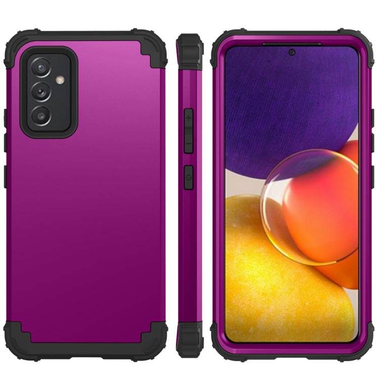 For Samsung Galaxy A82 5G 3 in 1 Shockproof PC + Silicone Protective Case