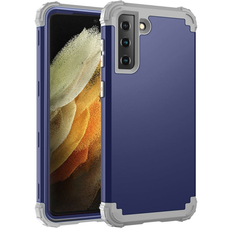 For Samsung Galaxy S21 Ultra 5G 3 in 1 Shockproof PC + Silicone Protective Case