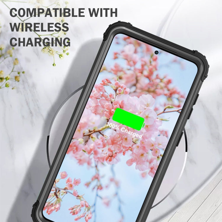 For Samsung Galaxy S21 Ultra 5G 3 in 1 Shockproof PC + Silicone Protective Case