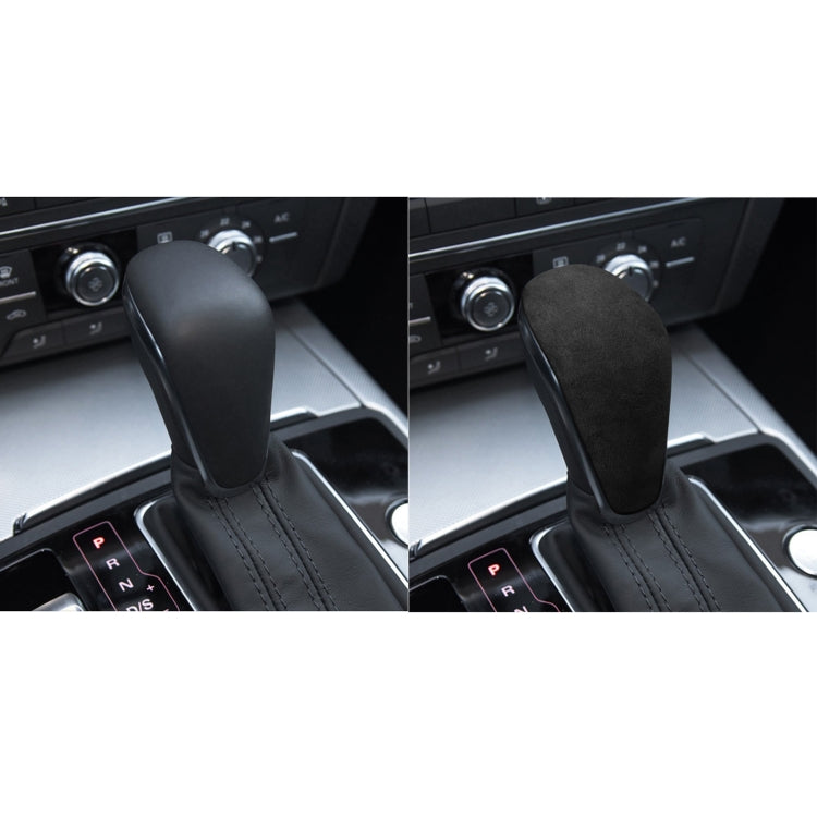 Car Suede Shift Knob Handle Cover for Audi A6 / S6 / A7(2015-2018) , Suitable for Left Driving