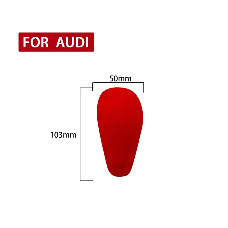 Car Suede Shift Knob Handle Cover for Audi A6 / S6 / A7(2015-2018) , Suitable for Left Driving