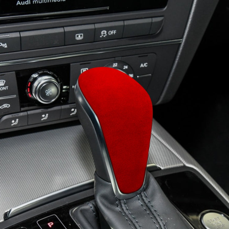 Car Suede Shift Knob Handle Cover for Audi A6 / S6 / A7(2015-2018) , Suitable for Left Driving