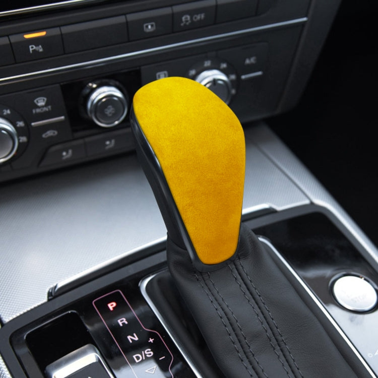 Car Suede Shift Knob Handle Cover for Audi A6 / S6 / A7(2015-2018) , Suitable for Left Driving