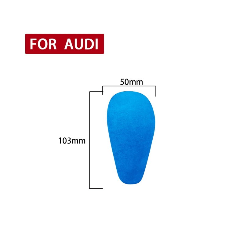 Car Suede Shift Knob Handle Cover for Audi A6 / S6 / A7(2015-2018) , Suitable for Left Driving