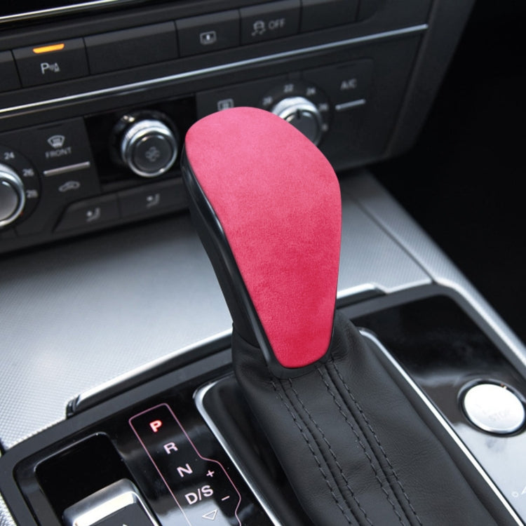 Car Suede Shift Knob Handle Cover for Audi A6 / S6 / A7(2015-2018) , Suitable for Left Driving