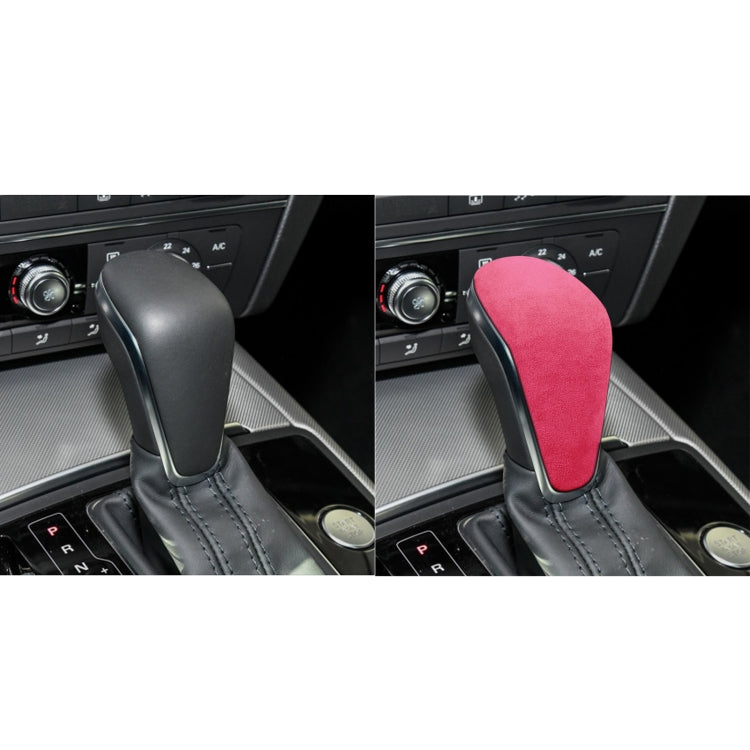 Car Suede Shift Knob Handle Cover for Audi A6 / S6 / A7(2015-2018) , Suitable for Left Driving