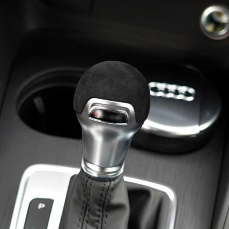 Car Suede Shift Knob Handle Cover for Audi A3(2014+) / Q2(2018+) / S3(2014+) / TT(2015+) , Suitable for Left Driving