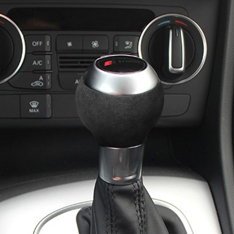 Car Suede Shift Knob Handle Cover for Audi A3(2010-2013) / Q3(2013-2018) / TTRS(2013-2020)  , Suitable for Left Driving