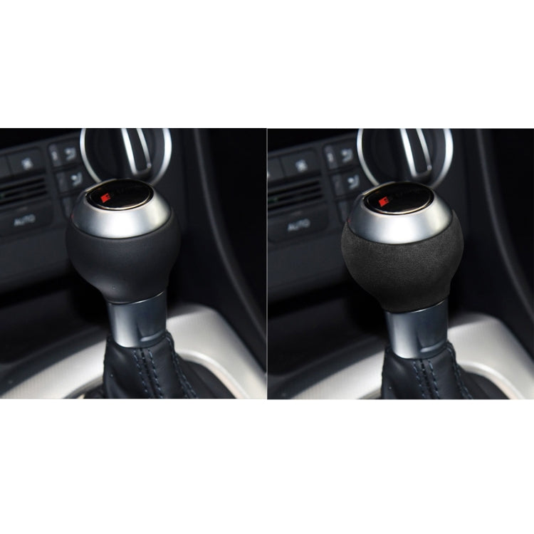 Car Suede Shift Knob Handle Cover for Audi A3(2010-2013) / Q3(2013-2018) / TTRS(2013-2020)  , Suitable for Left Driving