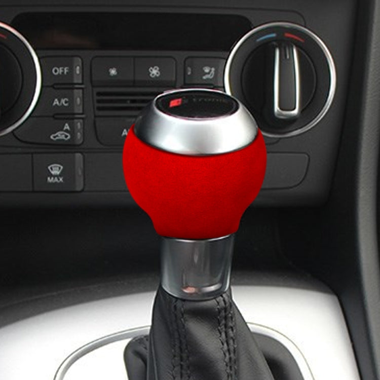 Car Suede Shift Knob Handle Cover for Audi A3(2010-2013) / Q3(2013-2018) / TTRS(2013-2020)  , Suitable for Left Driving
