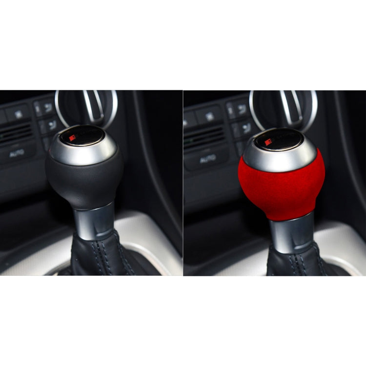 Car Suede Shift Knob Handle Cover for Audi A3(2010-2013) / Q3(2013-2018) / TTRS(2013-2020)  , Suitable for Left Driving