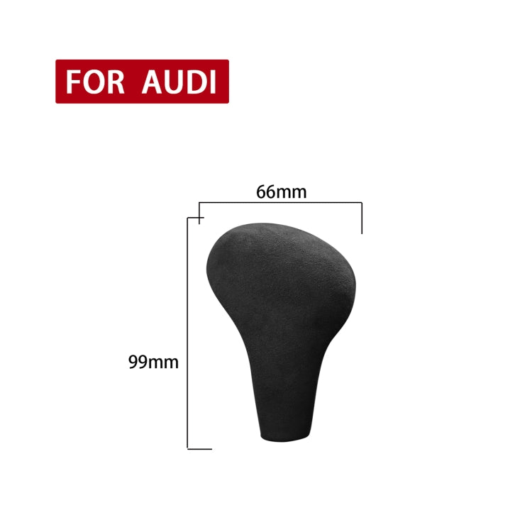 Car Suede Shift Knob Handle Cover for Audi A4(2009-2012) / A5(2008-2010) / Q5(2009-2012), Suitable for Left Driving