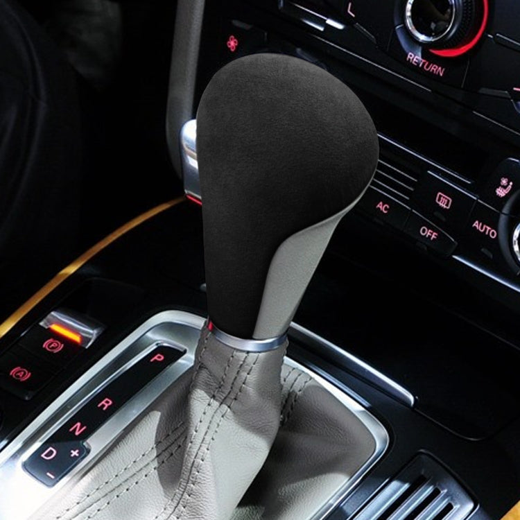 Car Suede Shift Knob Handle Cover for Audi A4(2009-2012) / A5(2008-2010) / Q5(2009-2012), Suitable for Left Driving