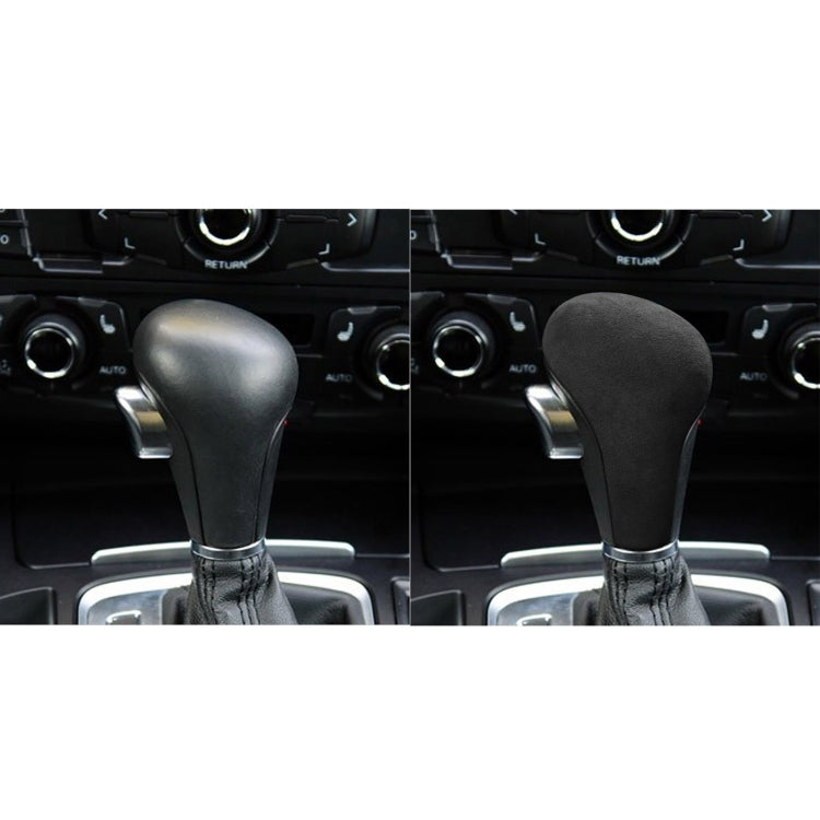 Car Suede Shift Knob Handle Cover for Audi A4(2009-2012) / A5(2008-2010) / Q5(2009-2012), Suitable for Left Driving