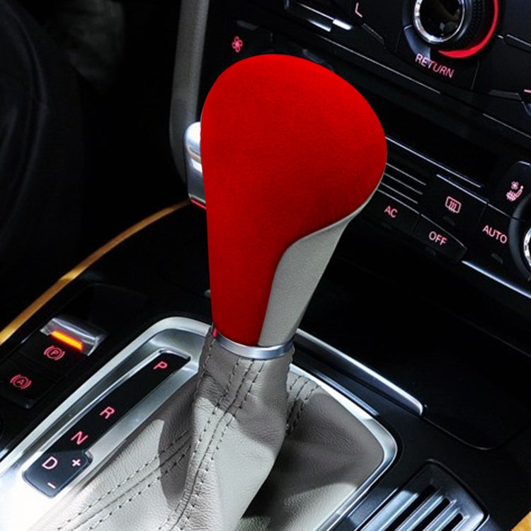 Car Suede Shift Knob Handle Cover for Audi A4(2009-2012) / A5(2008-2010) / Q5(2009-2012), Suitable for Left Driving