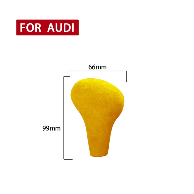 Car Suede Shift Knob Handle Cover for Audi A4(2009-2012) / A5(2008-2010) / Q5(2009-2012), Suitable for Left Driving