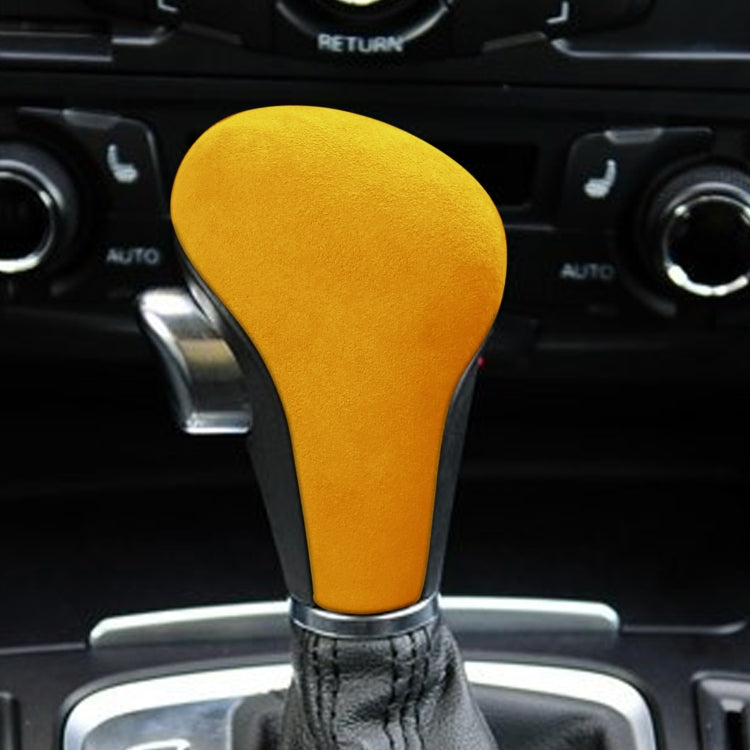 Car Suede Shift Knob Handle Cover for Audi A4(2009-2012) / A5(2008-2010) / Q5(2009-2012), Suitable for Left Driving