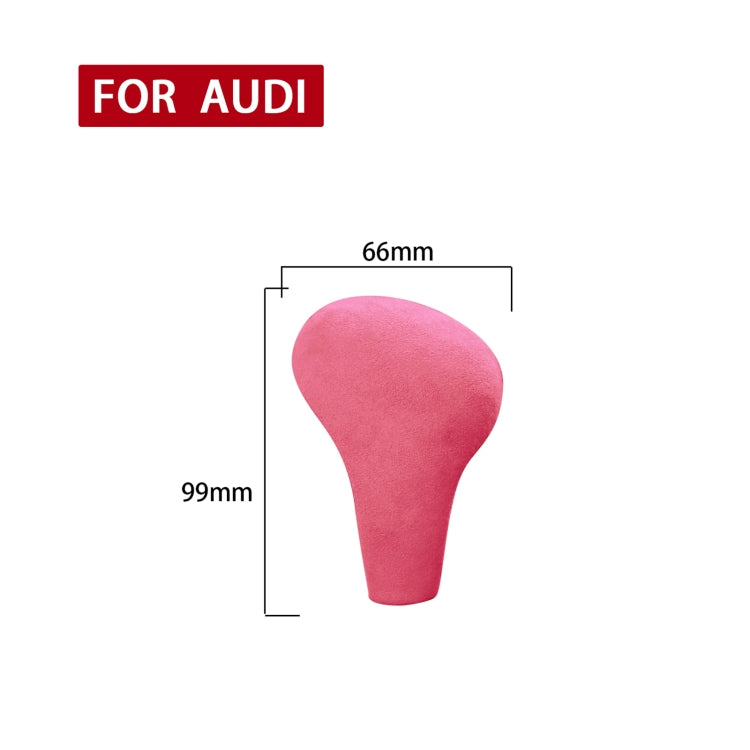 Car Suede Shift Knob Handle Cover for Audi A4(2009-2012) / A5(2008-2010) / Q5(2009-2012), Suitable for Left Driving