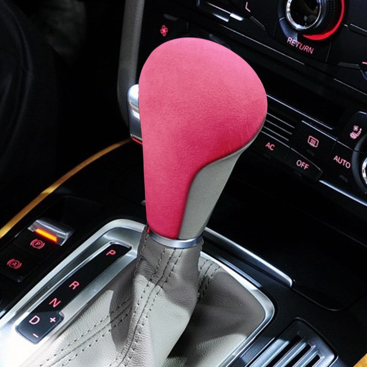 Car Suede Shift Knob Handle Cover for Audi A4(2009-2012) / A5(2008-2010) / Q5(2009-2012), Suitable for Left Driving
