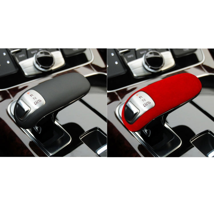 Car Suede Shift Knob Handle Cover for Audi A8(2011-2017) , Suitable for Left Driving