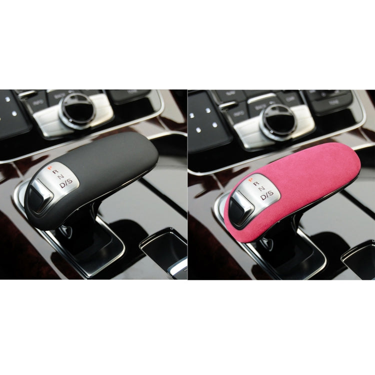 Car Suede Shift Knob Handle Cover for Audi A8(2011-2017) , Suitable for Left Driving