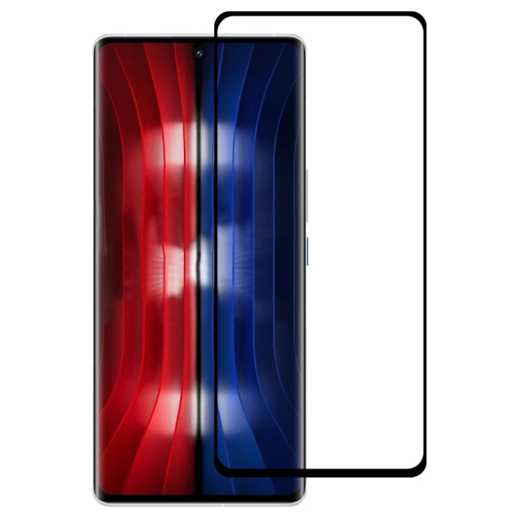 For vivo iQOO 8 Pro 3D Curved Edge Full Screen Tempered Glass Film(Black)