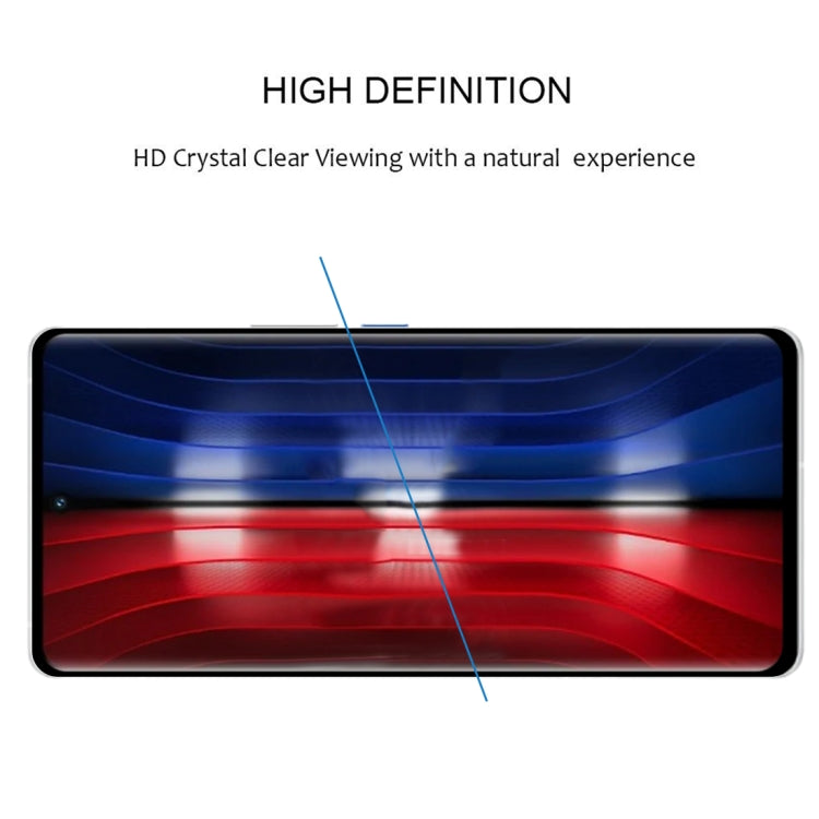 For vivo iQOO 8 Pro 3D Curved Edge Full Screen Tempered Glass Film(Black)