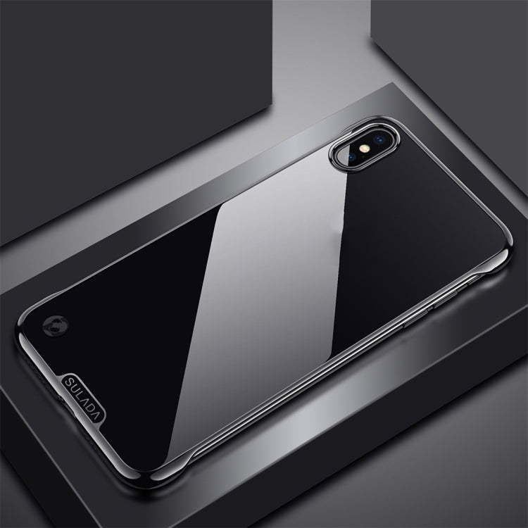 For iPhone XS Max SULADA Borderless Plated PC Protective Case
