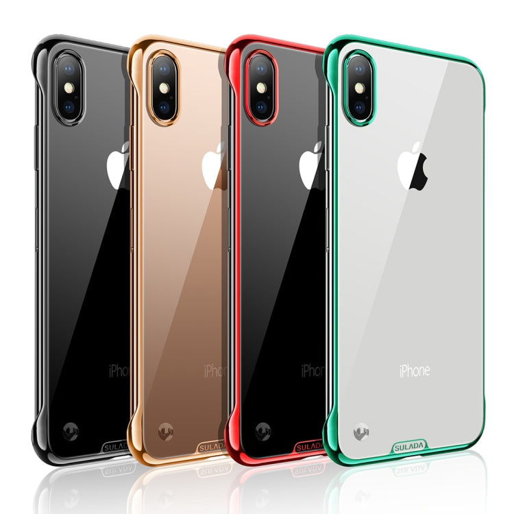 For iPhone XS Max SULADA Borderless Plated PC Protective Case