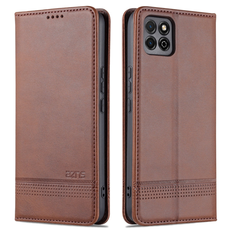 AZNS Magnetic Calf Texture Horizontal Flip Leather Case with Card Slots & Holder & Wallet For Honor Play 20