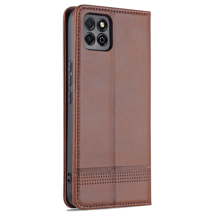 AZNS Magnetic Calf Texture Horizontal Flip Leather Case with Card Slots & Holder & Wallet For Honor Play 20