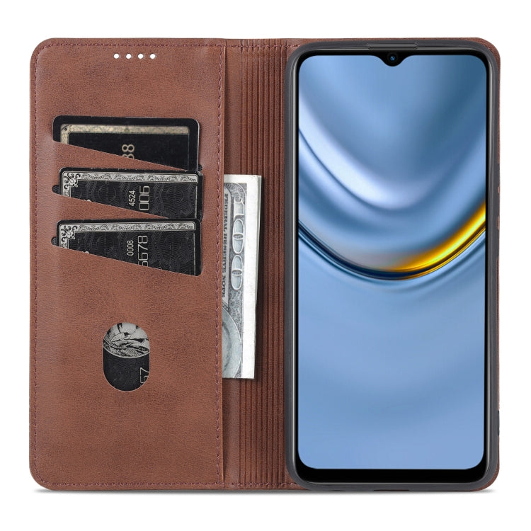 AZNS Magnetic Calf Texture Horizontal Flip Leather Case with Card Slots & Holder & Wallet For Honor Play 20