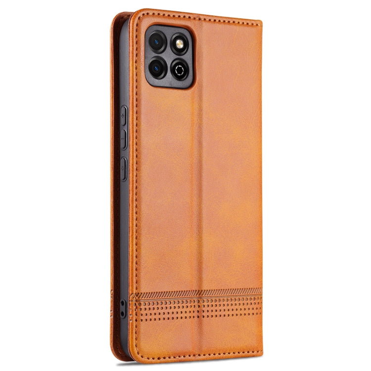 AZNS Magnetic Calf Texture Horizontal Flip Leather Case with Card Slots & Holder & Wallet For Honor Play 20