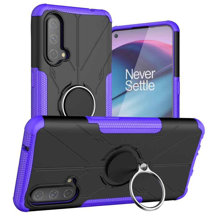 Machine Armor Bear Shockproof PC + TPU Protective Case with Ring Holder For OnePlus Nord CE 5G