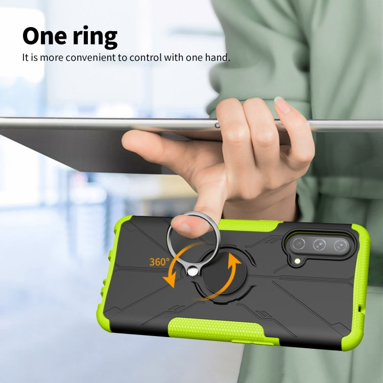 Machine Armor Bear Shockproof PC + TPU Protective Case with Ring Holder For OnePlus Nord CE 5G