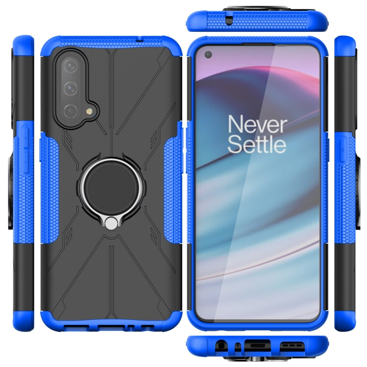 Machine Armor Bear Shockproof PC + TPU Protective Case with Ring Holder For OnePlus Nord CE 5G