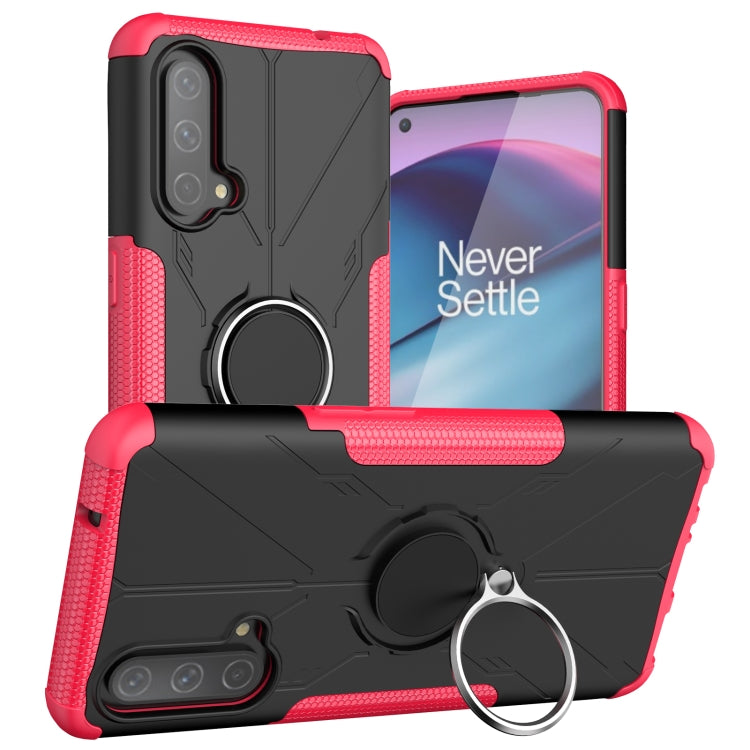 Machine Armor Bear Shockproof PC + TPU Protective Case with Ring Holder For OnePlus Nord CE 5G