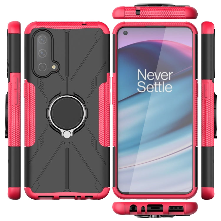 Machine Armor Bear Shockproof PC + TPU Protective Case with Ring Holder For OnePlus Nord CE 5G