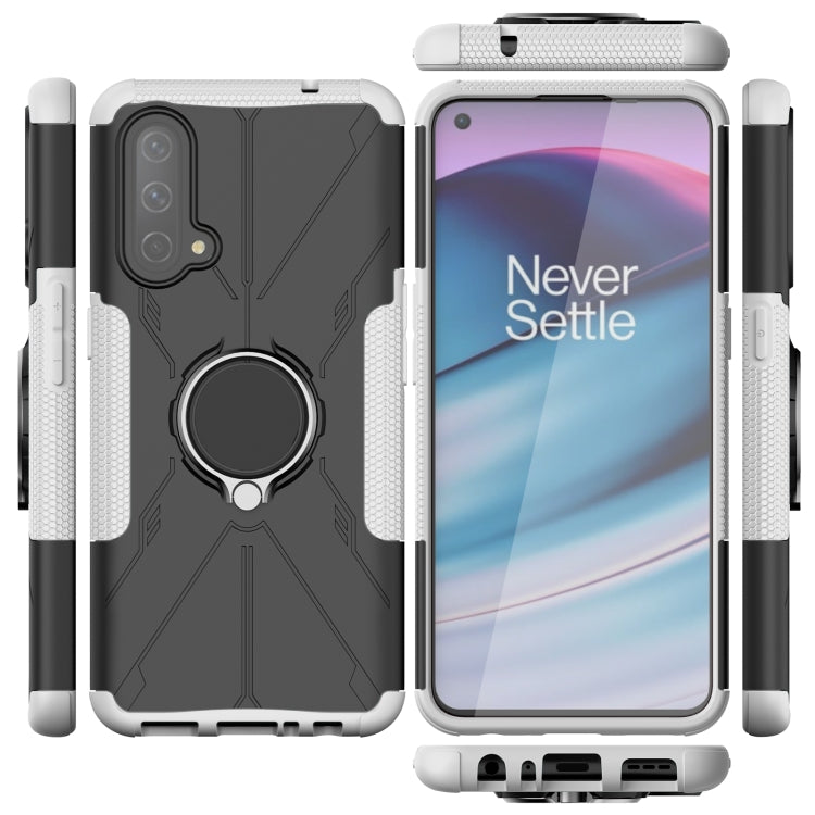 Machine Armor Bear Shockproof PC + TPU Protective Case with Ring Holder For OnePlus Nord CE 5G