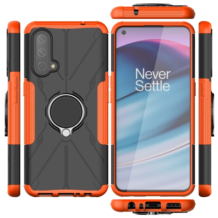 Machine Armor Bear Shockproof PC + TPU Protective Case with Ring Holder For OnePlus Nord CE 5G