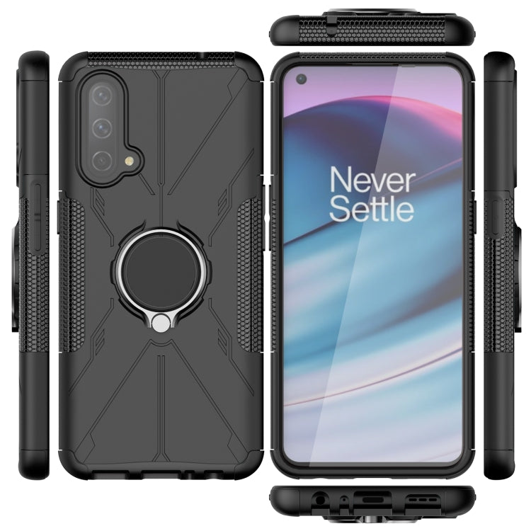 Machine Armor Bear Shockproof PC + TPU Protective Case with Ring Holder For OnePlus Nord CE 5G